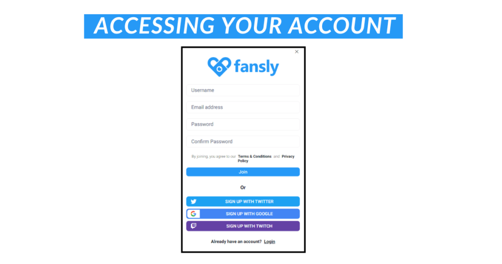 Accessing your Account