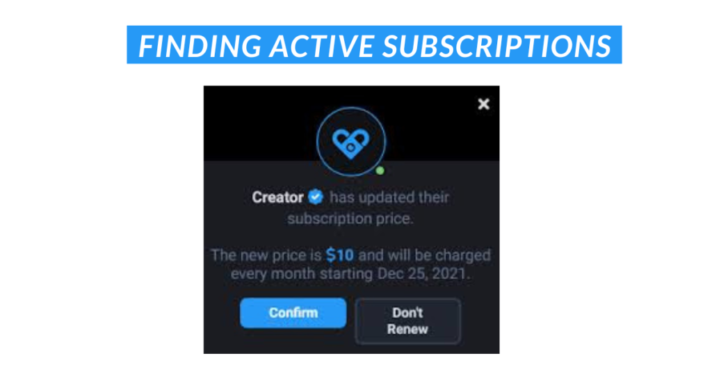 Finding Active Subscriptions