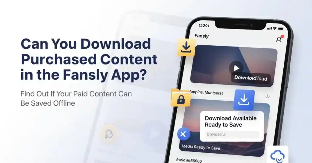 Can You Download Purchased Content in the Fansly App?