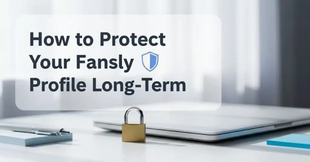 How to Protect Your Fansly Profile Long-Term